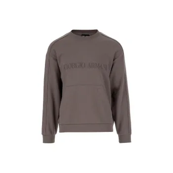 GIORGIO ARMANI Logo Detailed Crewneck Sweatshirt