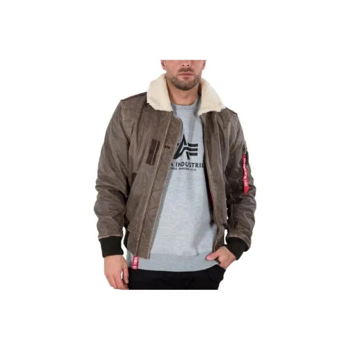 Alpha Industries Jackets Men Dark Brown