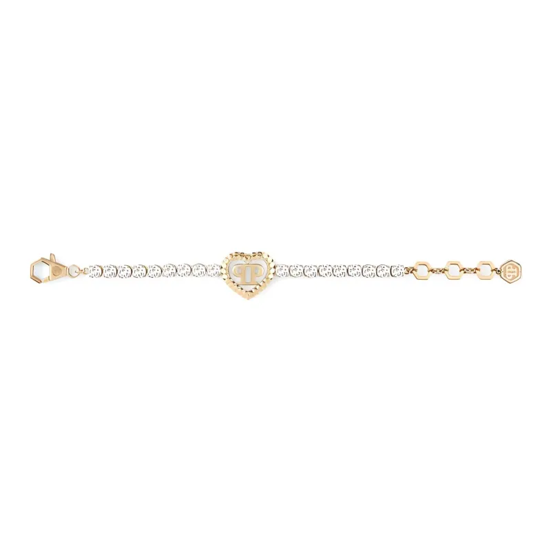 PHILIPP PLEIN Rocked Hearts Tennis Bracelet-1