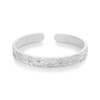 CHINA GOLD 999 Fine Silver Bangles Women's