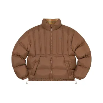 Supreme Flannel Reversible Puffer Jacket