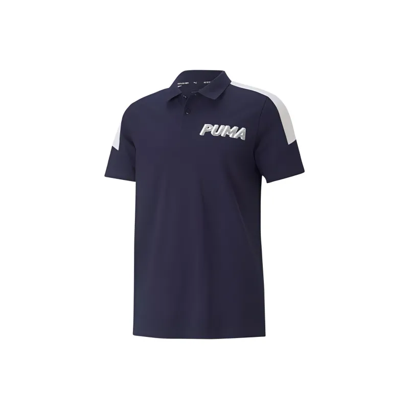 PUMA Polo Shirts Men Tweed Blue-0