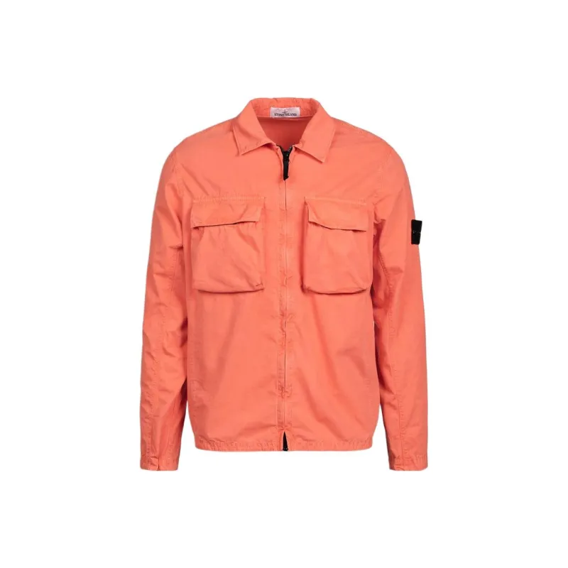 STONE ISLAND Jackets Men Orange-0