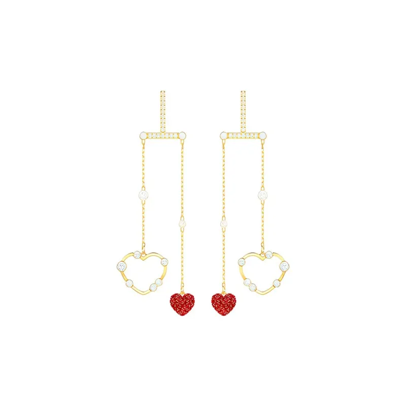 Swarovski Oxo Stud Earrings Women's Red-0