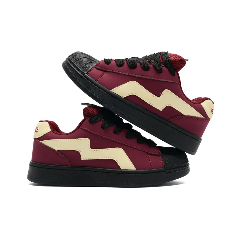 Circle Small Coverage Abrasion Resistant Lightweight Low Top Skateboard Shoes Unisex-17