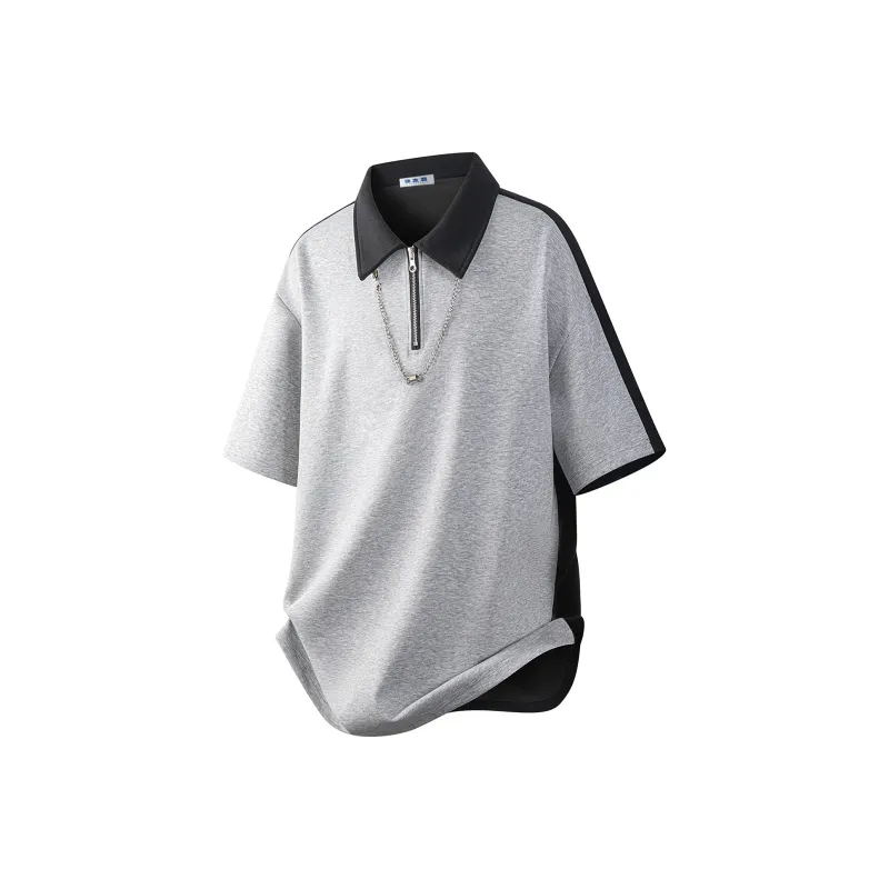 ALang Studio Polo Shirt Unisex Gray Black-0