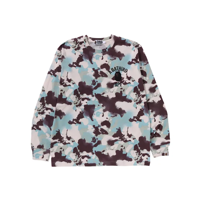 A BATHING APE ® Camouflage print T shirt-6
