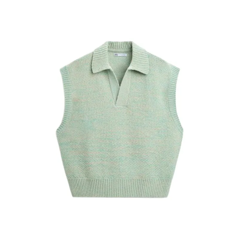 ZARA Tank Tops Men's Light Blue Green-0