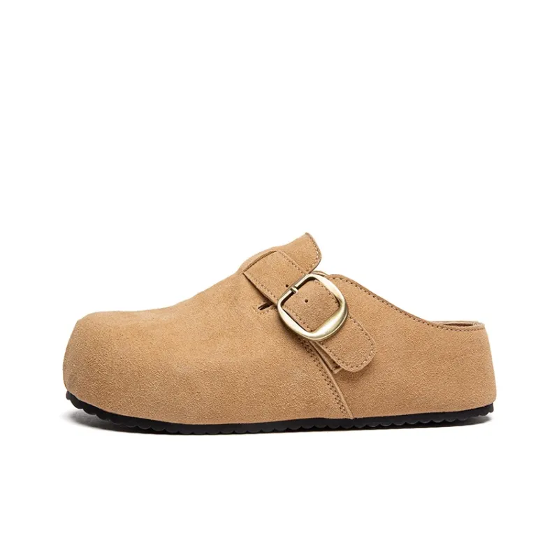H2 Rubber Sole Abrasion Resistant Slip Resistant Closed Toe Slippers Women's-18
