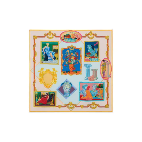 VERSACE Large Gallery Silk Foulard