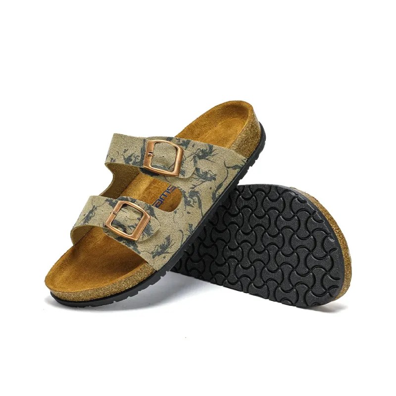 JEANSWEST Abrasion Resistant Slip Resistant Slide Slippers Unisex Hidden Dragon-6