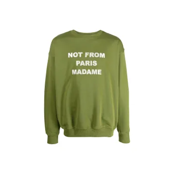 DROLE DE MONSIEUR Long Sleeved Crewneck Sweatshirt