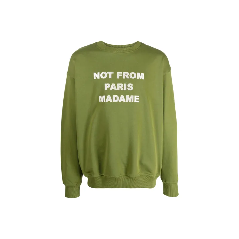 DROLE DE MONSIEUR Long Sleeved Crewneck Sweatshirt-0