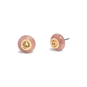 COACH Stud Earrings Women's Pink