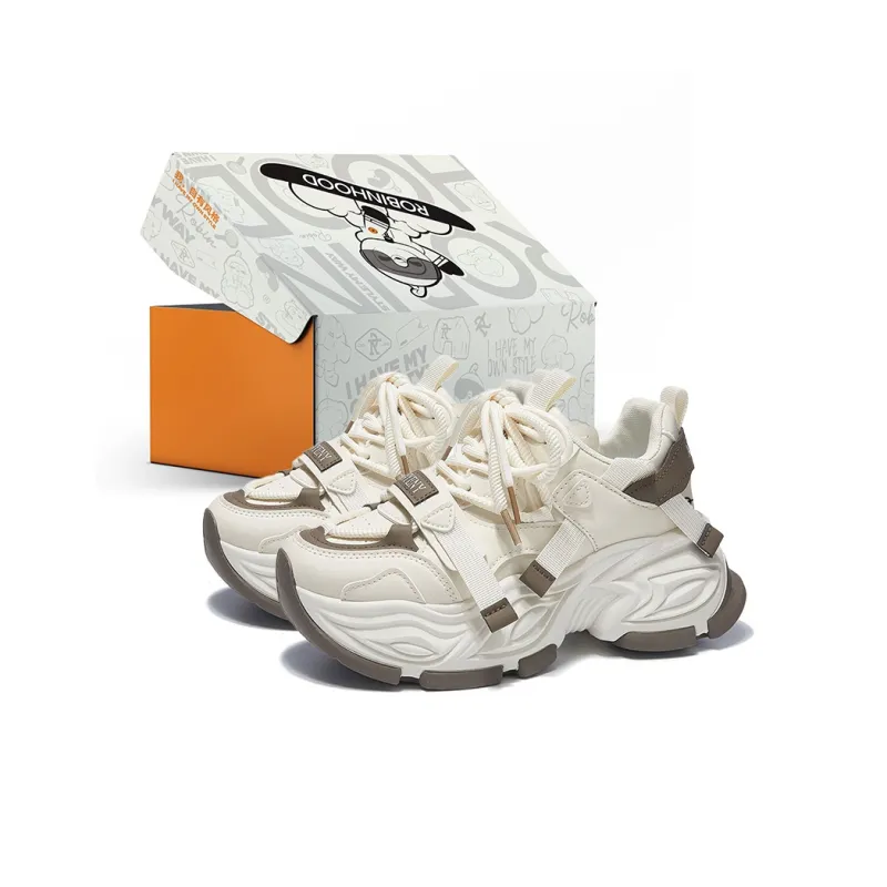 ROBINHOOD Cushioning, Slip Resistant, Abrasion Resistant, Impact Resistant Low Top Chunky Sneakers Women's Box Included-10