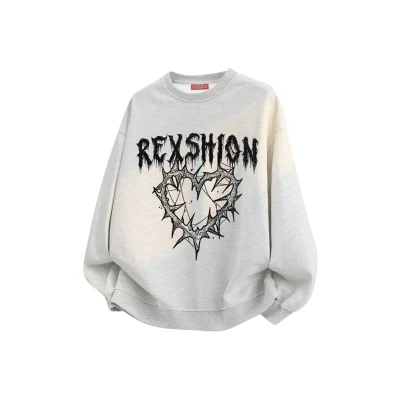 REXSHION Sweatshirt Unisex Black-19