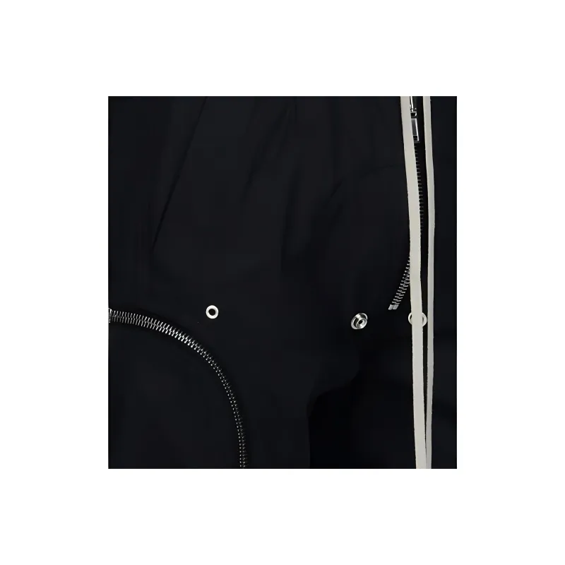 RICK OWENS Bauhaus Zip Detailed Drawstring Cargo Pants-4