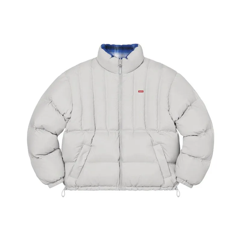 Supreme Flannel Reversible Puffer Jacket-4