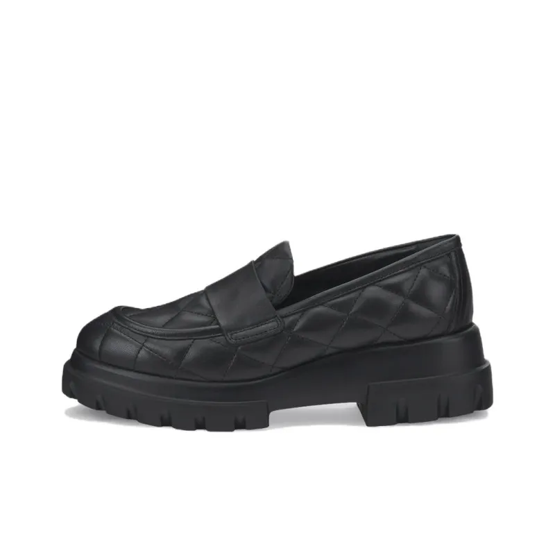 AGL CELESTE MATELASSE Loafers 6cm Women's Black-0