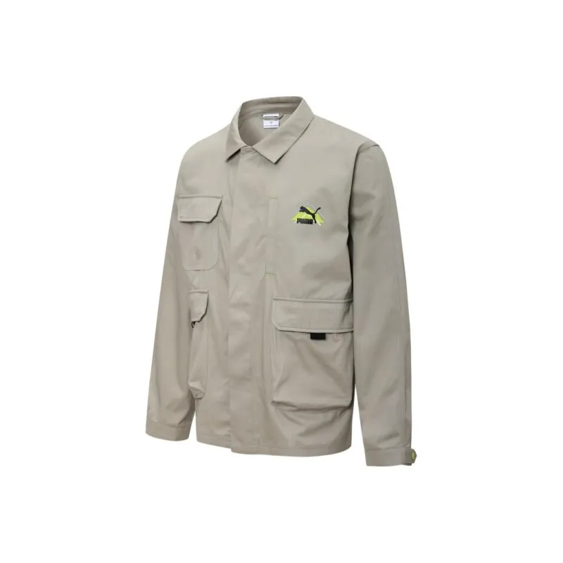 PUMA Jackets Men Gray-0