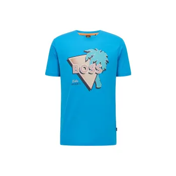 HUGO BOSS SS22 T Shirt Men's Bright Blue