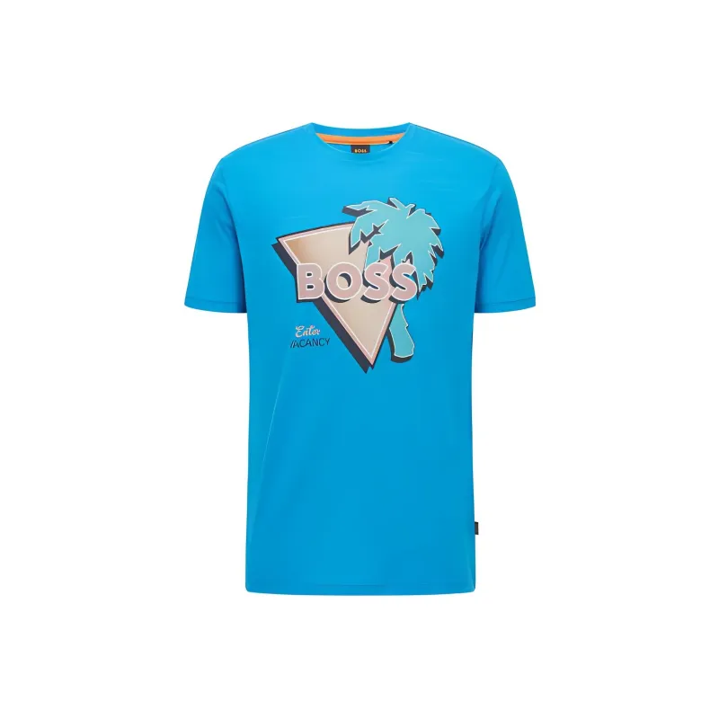 HUGO BOSS SS22 T Shirt Men's Bright Blue-0