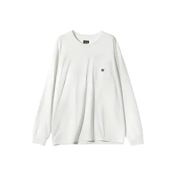 Needles Logo Embroidered Crewneck T Shirt