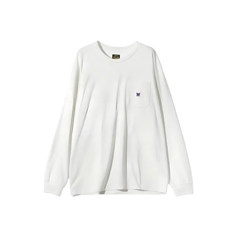 Needles Logo Embroidered Crewneck T Shirt-0