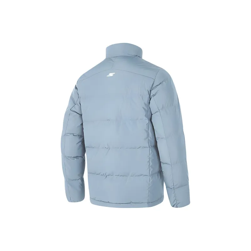 Skechers Down Jacket Men's Trade Wind Gray-1