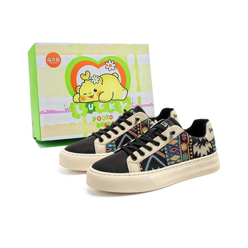 Budding Bear Slip Resistant, Abrasion Resistant, Lightweight Low Top Skateboard Shoes Men's-0