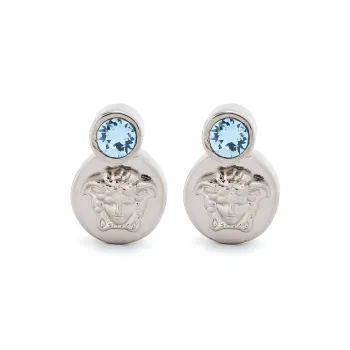 VERSACE Earrings Women's Silver