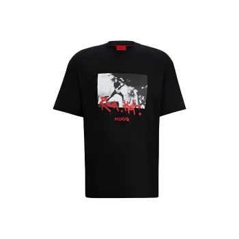 HUGO BOSS Photograph print Cotton T shirt