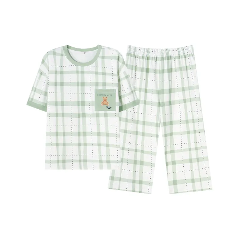 FENTENGCARE Pajama Set Women's Green-0