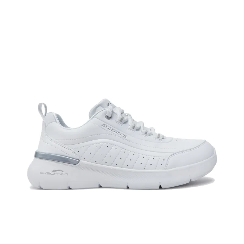 Skechers Skech Air Dynamight Anti Slip Wear Resistant Low Top Casual Shoes Women's White-1