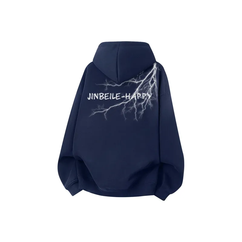 JINBEILE Sweatshirt Unisex White Heather Gray-2