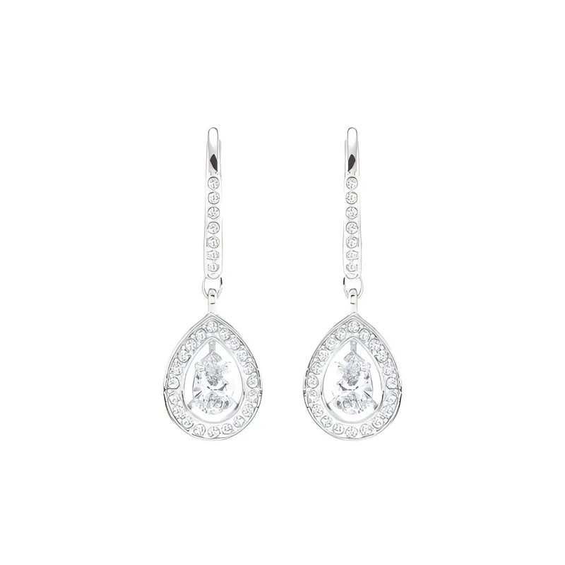 Swarovski Attract Earrings Women's White Gold-1