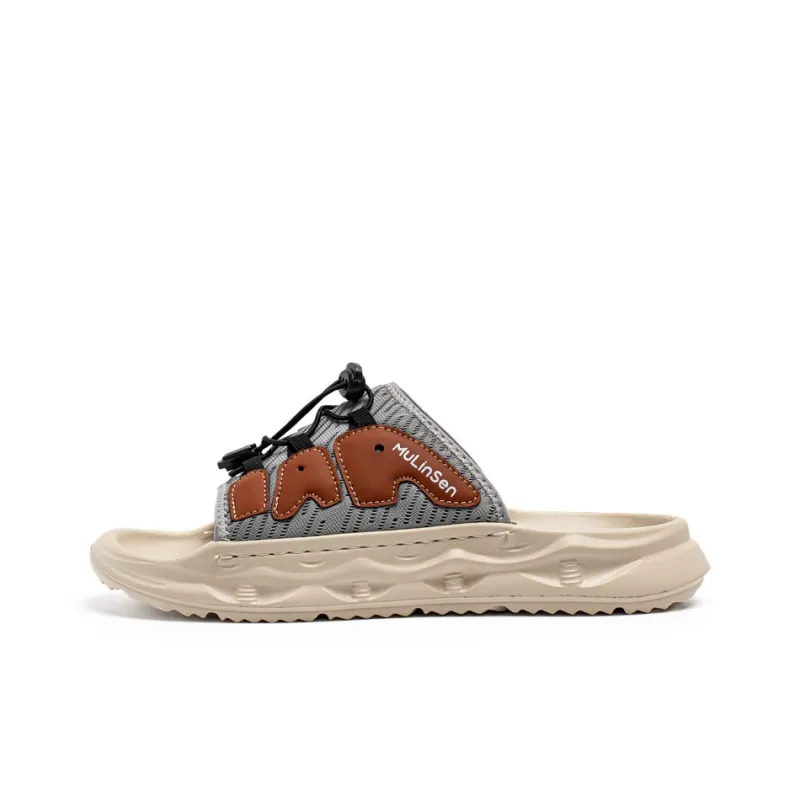Mulinsen Slip Resistant Abrasion Resistant Slide Slippers Men's-6