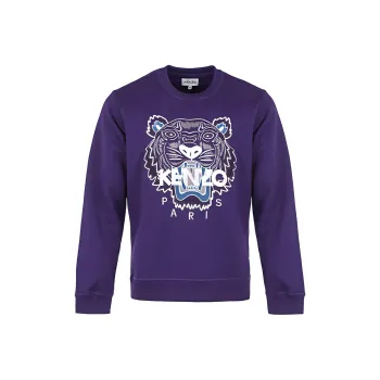 KENZO Classic Tiger Head Sweatshirt Men's Dark Purple