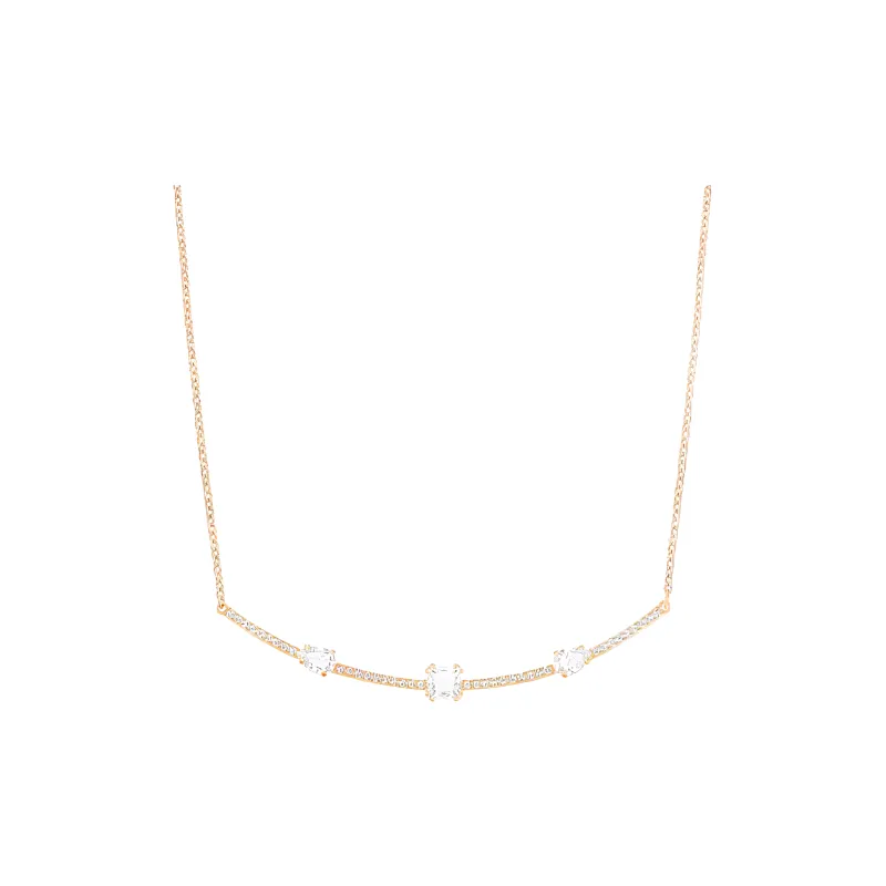 Swarovski Gray Necklaces Women's Rose Gold-0