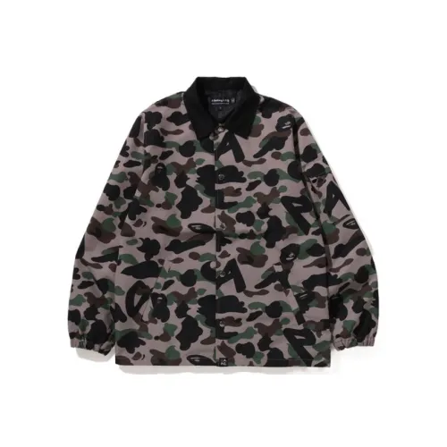 A.p.c X A BATHING APE Bape Jackets Unisex Beige Yellow