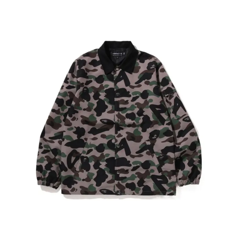A.p.c X A BATHING APE Bape Jackets Unisex Beige Yellow-0