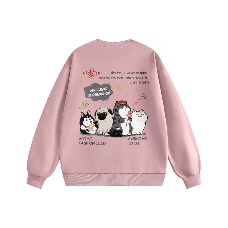 Supremo Cat Sweatshirts Unisex-6