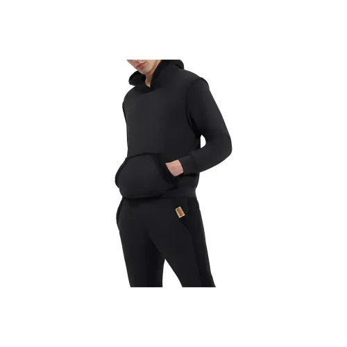 UGG Evren Bonded Fleece Hoodie Sweatshirt Men's Black