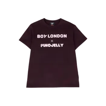 Boy London x POP MART T Shirt Unisex Burgundy