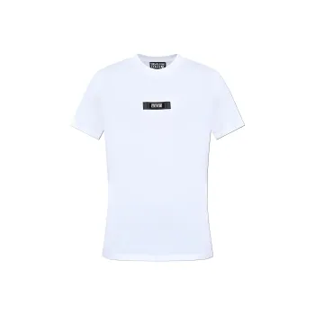 VERSACE JEANS COUTURE Logo patch Cotton T shirt
