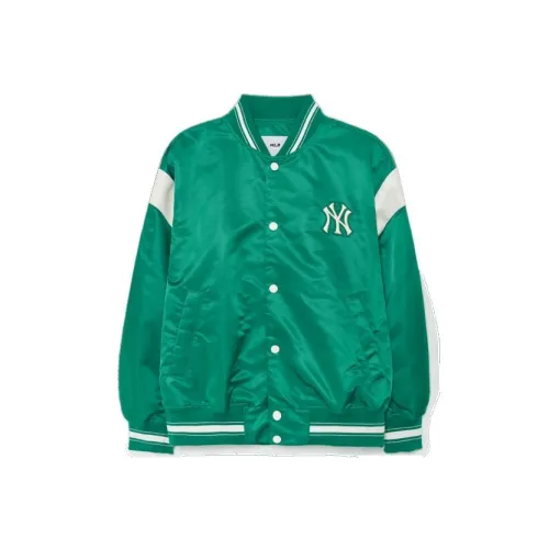 MLB Nylon Varsity Jackets Unisex Green