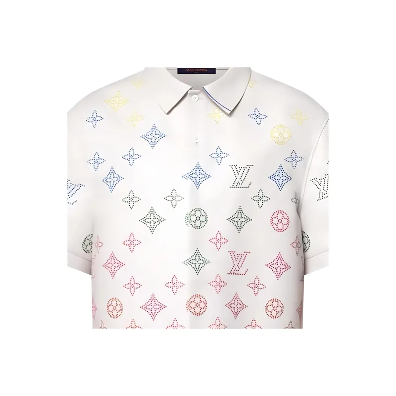 LOUIS VUITTON SS25 Spring Men's Collection Polo Shirt Men's White-4