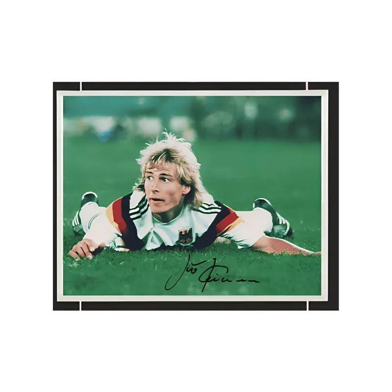 Three For Clintman, German National Team, Gold Bomber, Autographed Photo, Includes Certificate Framed-4