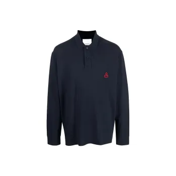 ISABEL MARANT Embroidered logo Polo Shirt