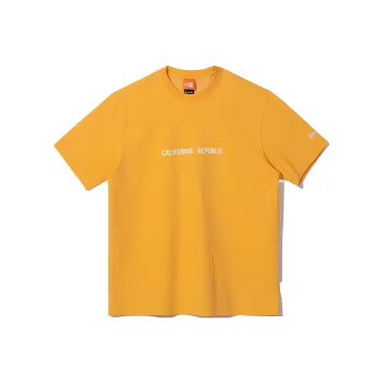New Era T Shirts Unisex Amber Yellow